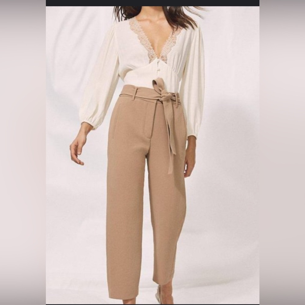 Wilfred tie front straight leg pant